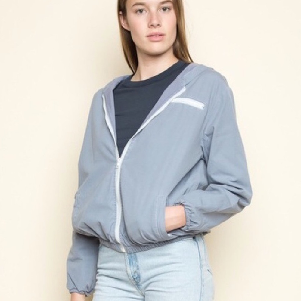 Brandy Melville pastel blue windbreaker🤍